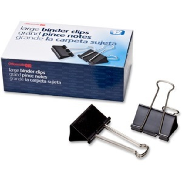 Officemate Clip, Binder, Large, 12PK OIC99100